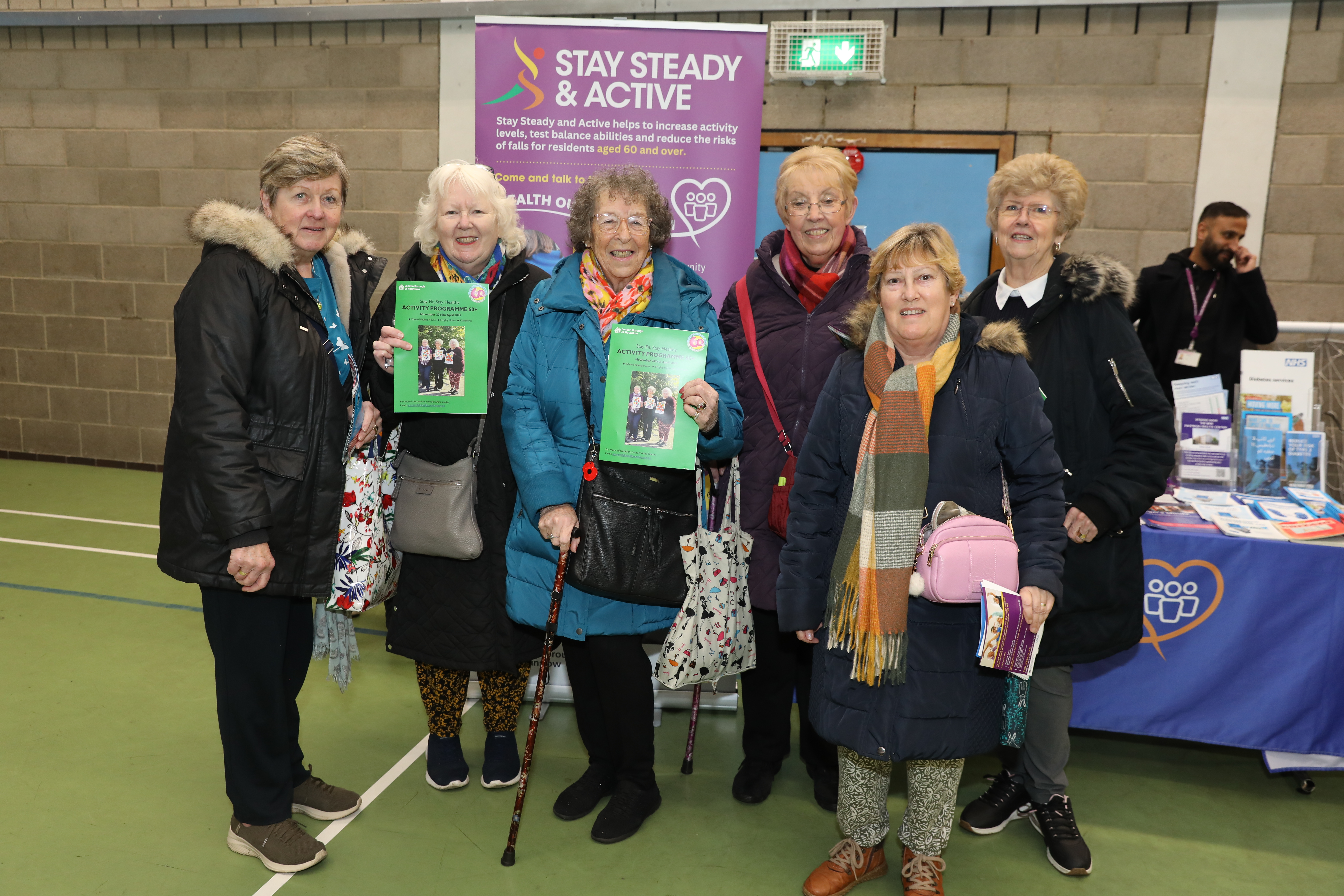 Ladies from the Stay Steady & Active group standing together