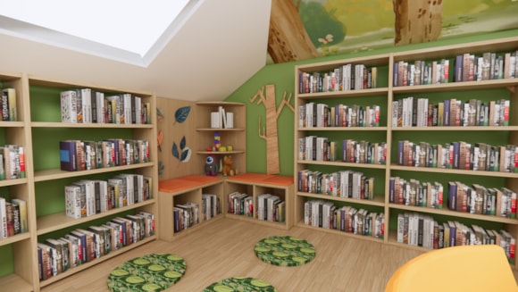 Artist's impression new children's library at Meadowbank