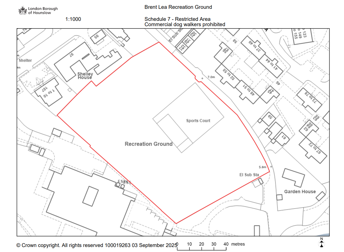 Map of Brent Lea Recreation Ground