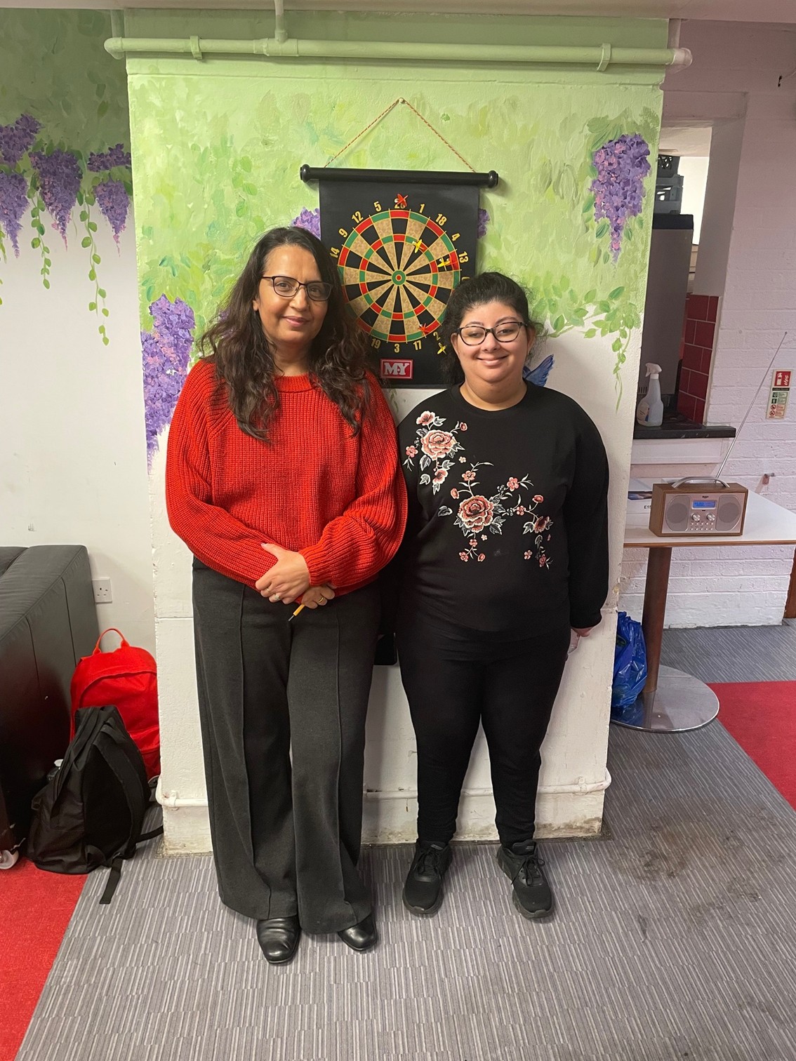 Kiran (right) with Krishna at CAS