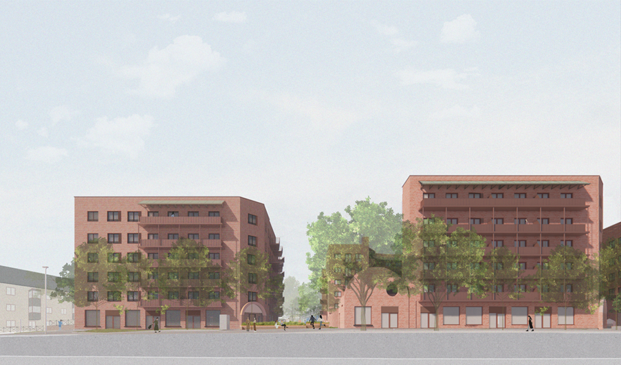 A view of Charlton House and Albany House from outside