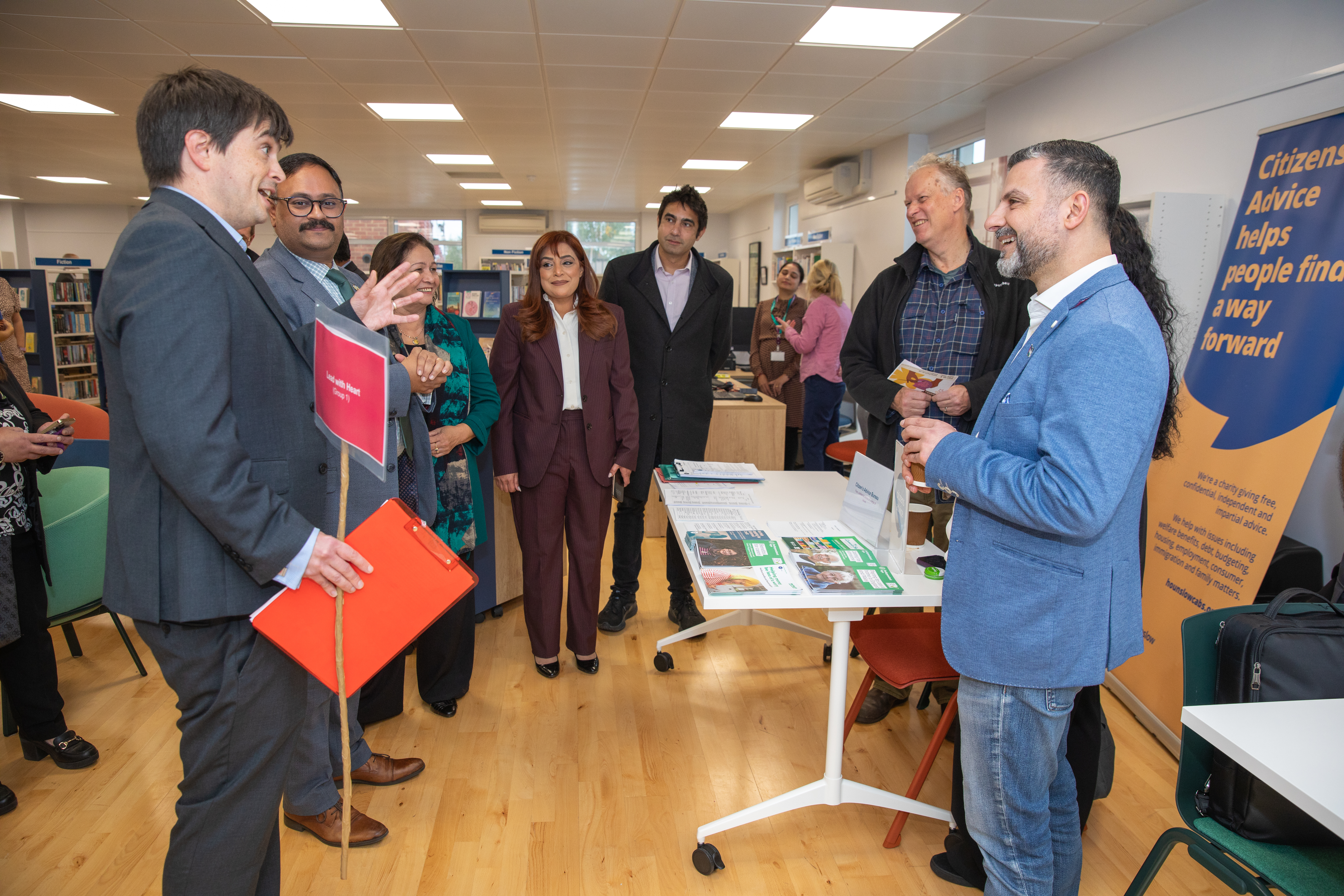 Cllrs and officers talk to the citizens advice hounslow team