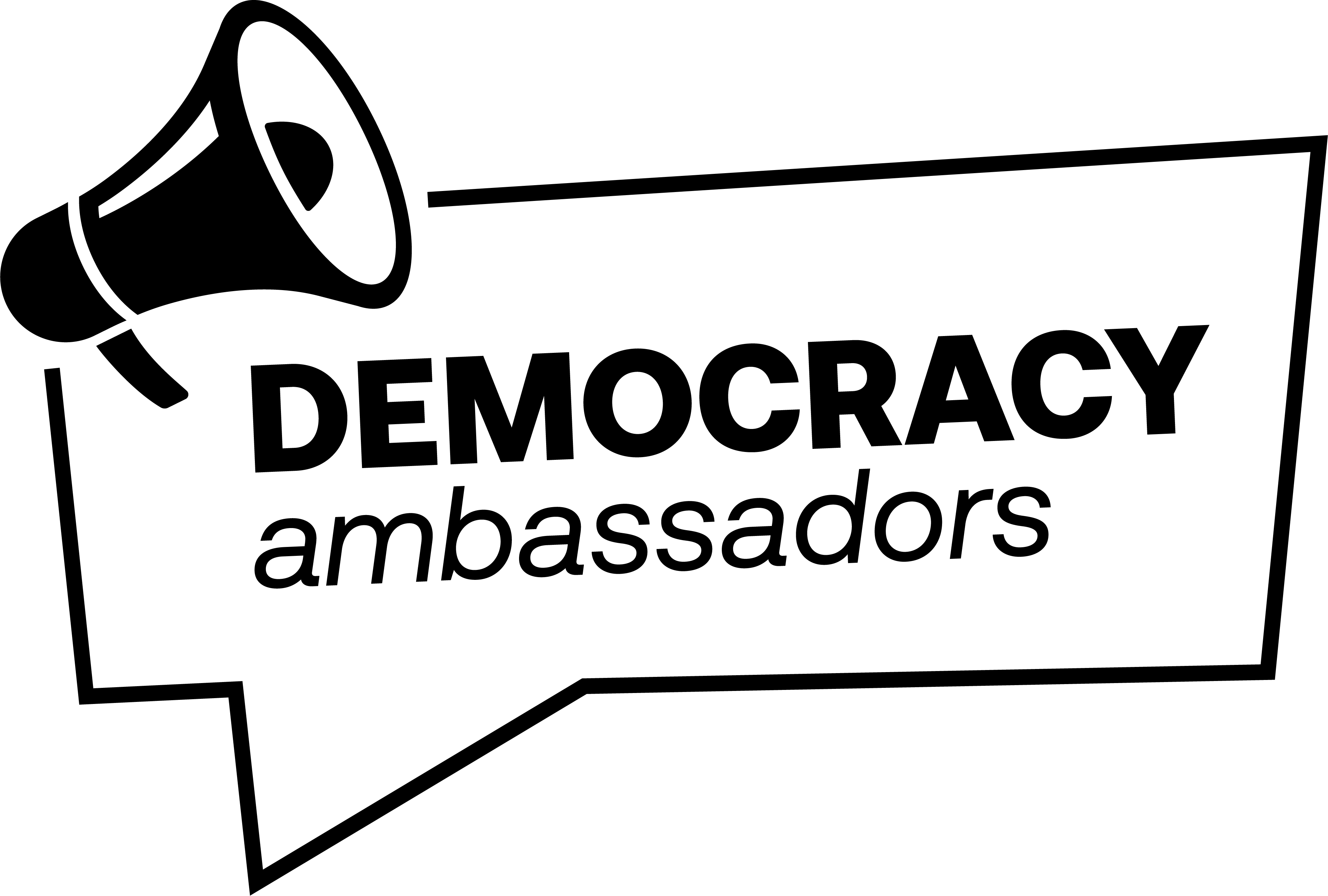 Democracy Ambassadors black logo