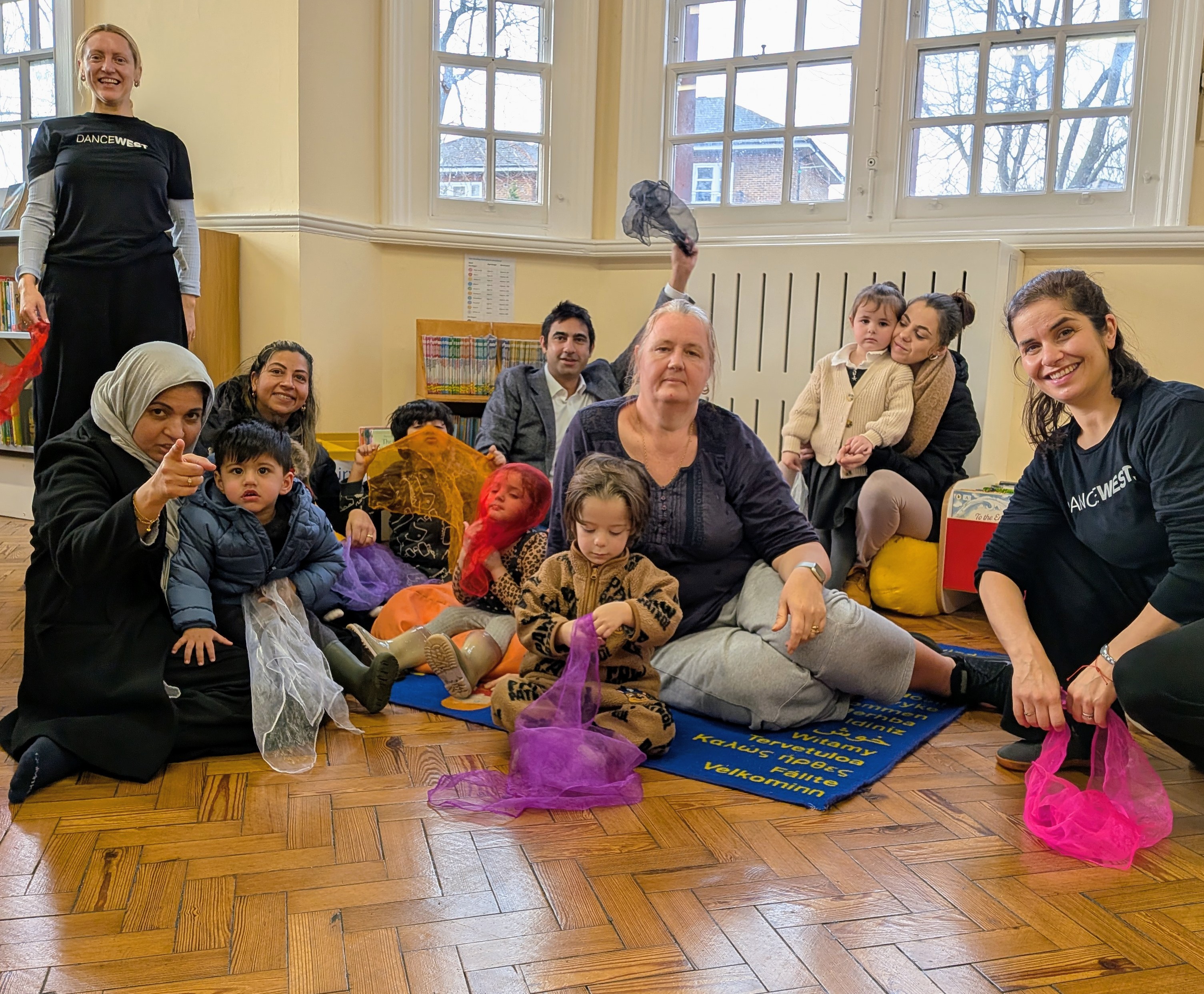 A dancing books session taking place in Brentford