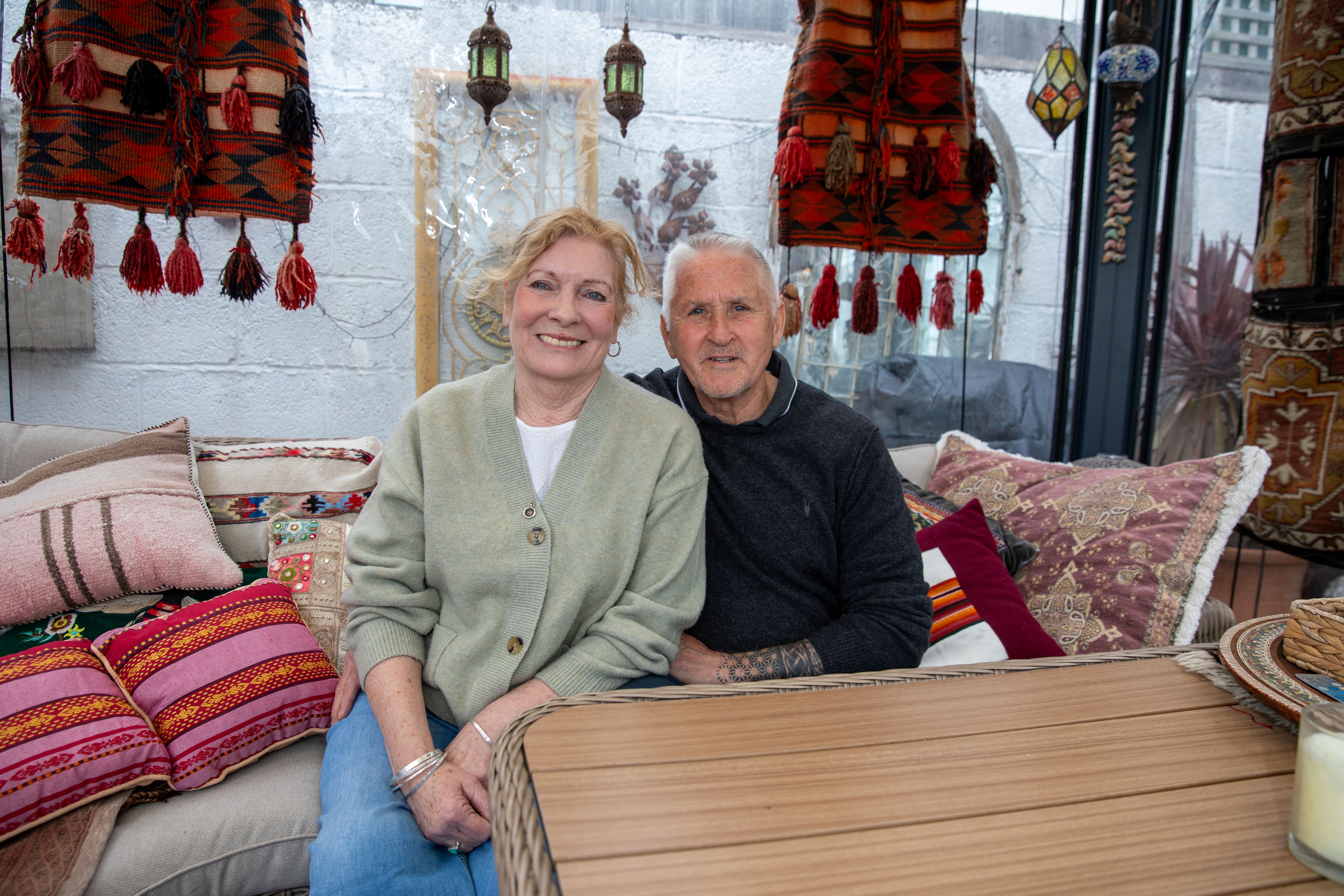 Two foster carers sat side by side