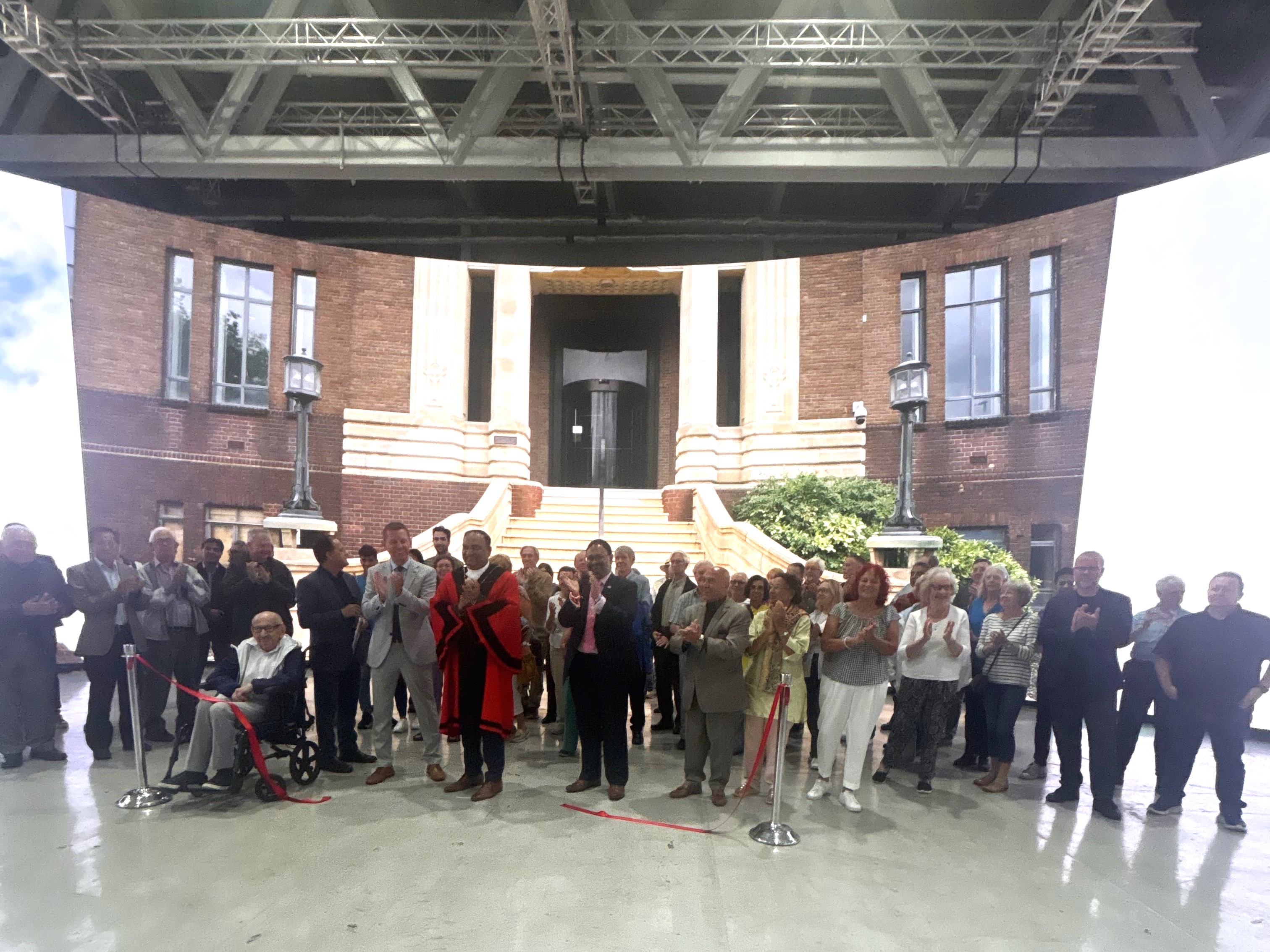 Group picture from the clock tower opening