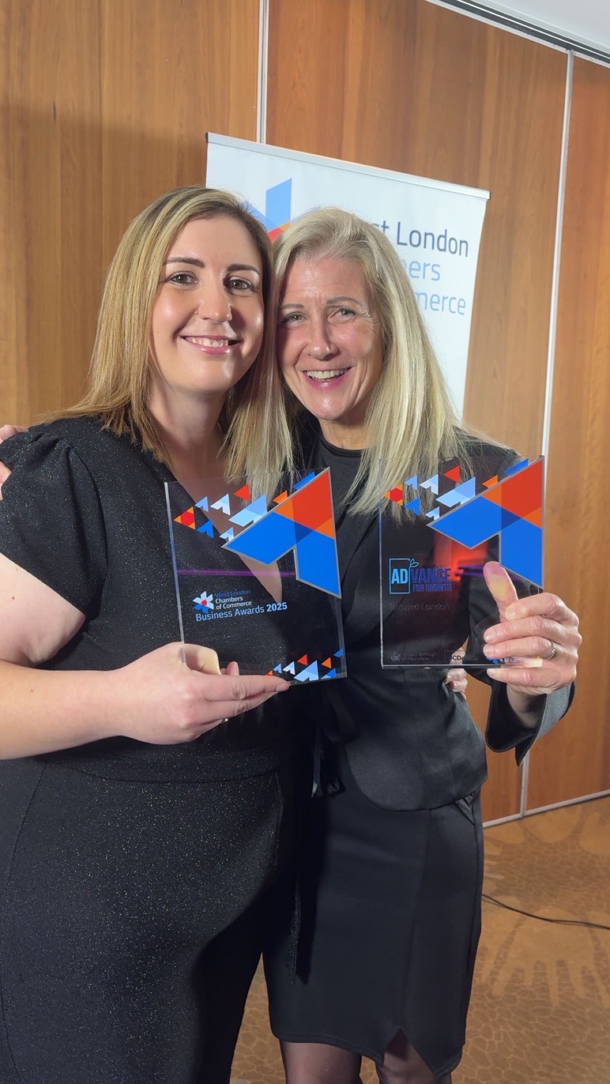 Sarah and Emma from Gripped with their Advance for Growth award.