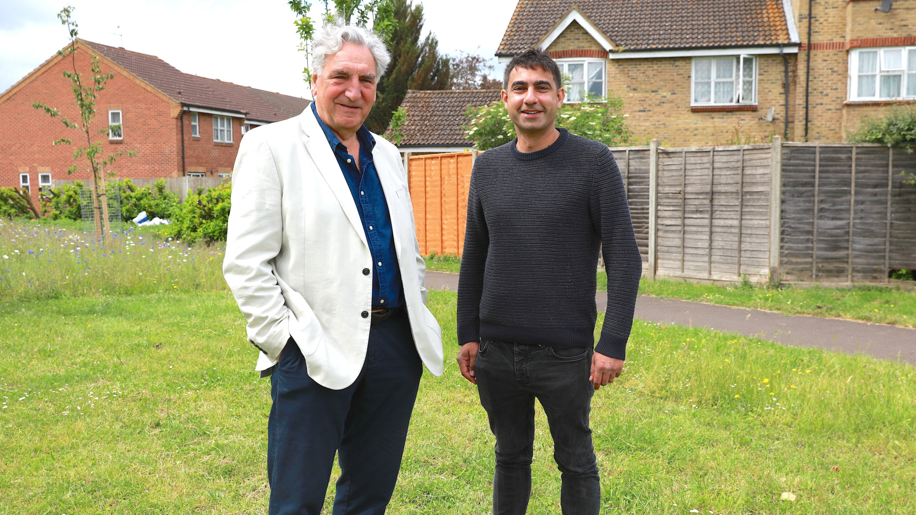 Jim Carter OBE with Cllr Salman Shaheen