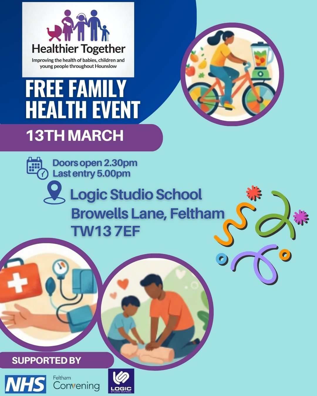 Logic School Event Flyer for 13th March