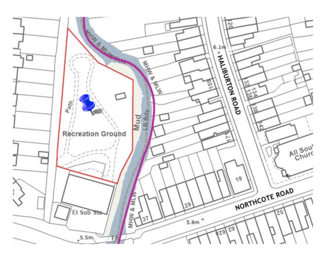 Map of Northcote Nature Reserve