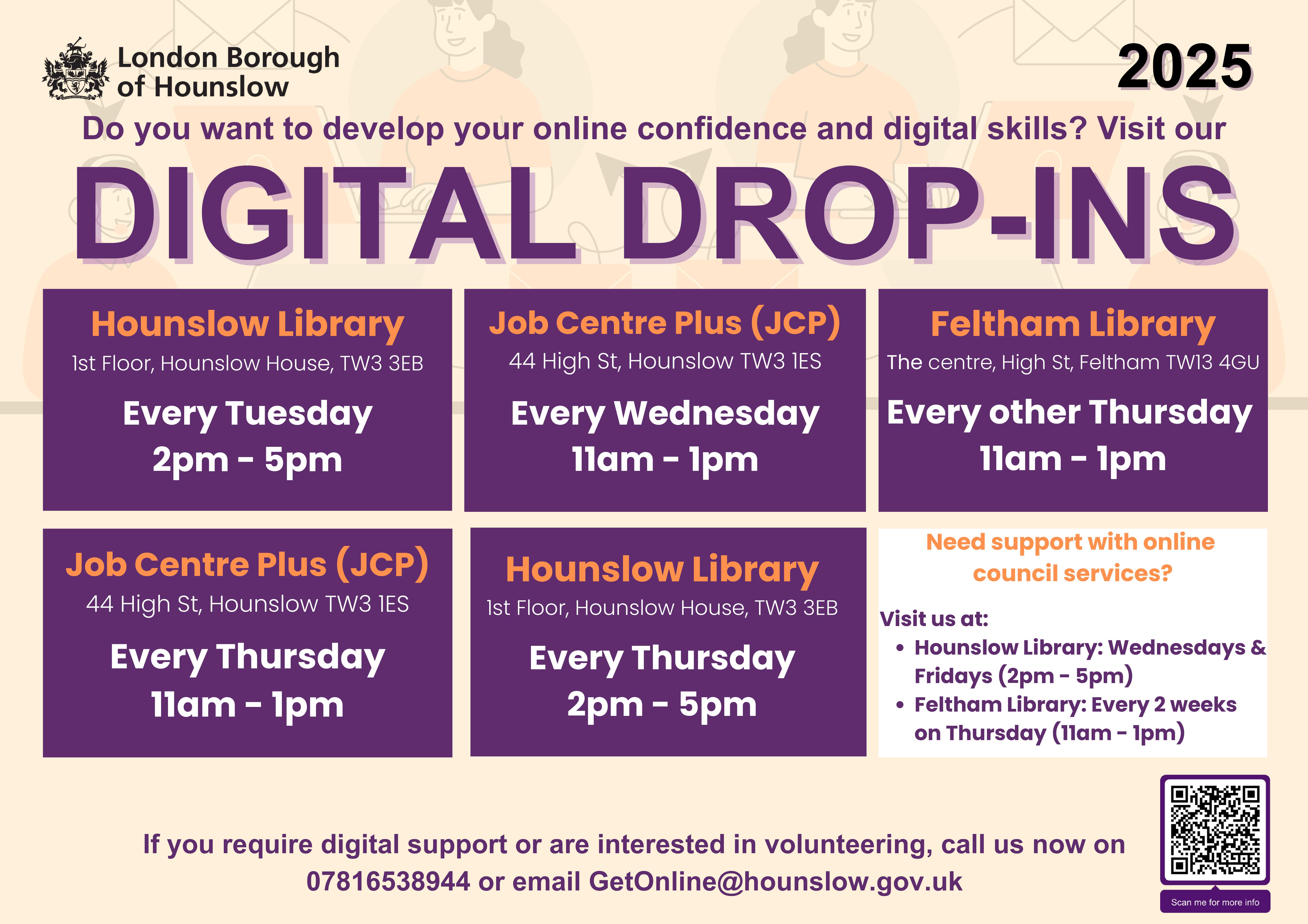 September 2025 Digital Drop In Sessions