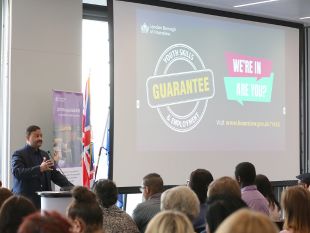 Speaker at YSEG launch event