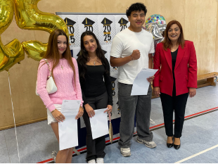 Councillor Chaudhary joins students for GCSE results at Kingsley Academy