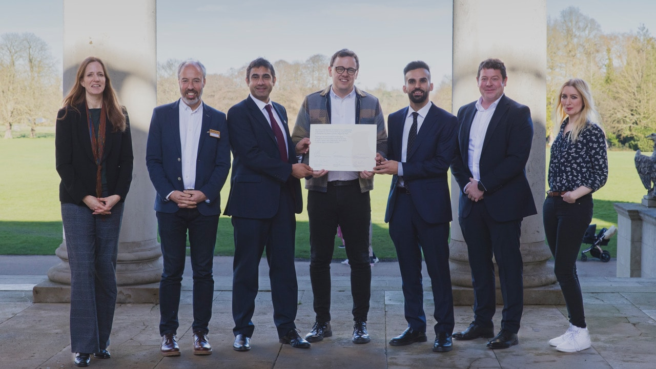 Group photo showing West London regional park partners
