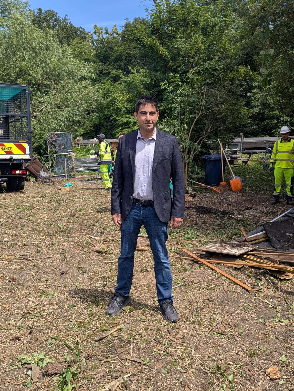 Cllr Shaheen on Clitherow’s Island