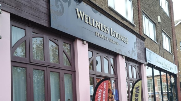 front of Wellness Lounge from the street