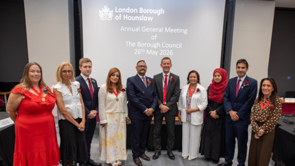 The Hounslow Cabinet members stood together in May 2026