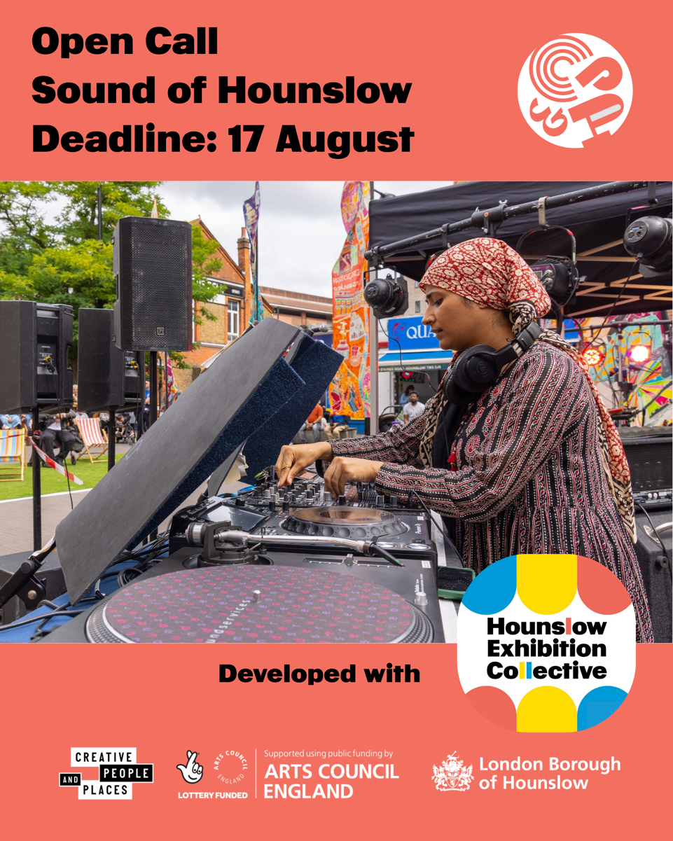 Creative People Places hounslow sound of hounslow open call flyer