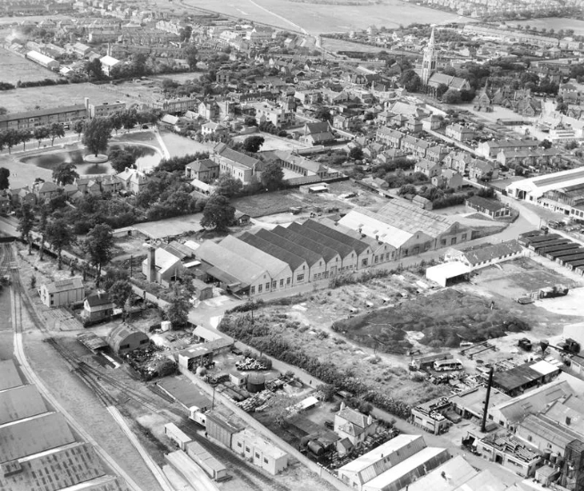Feltham From the Air 1948