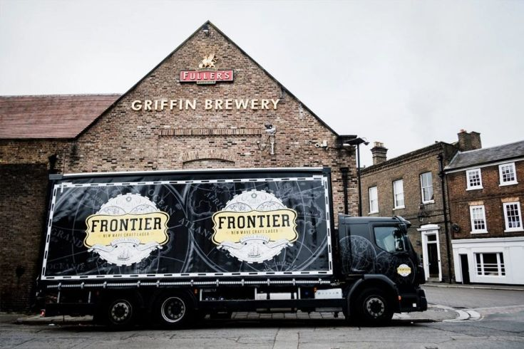 Image of Fullers Brewery and a Fullers truck outside.