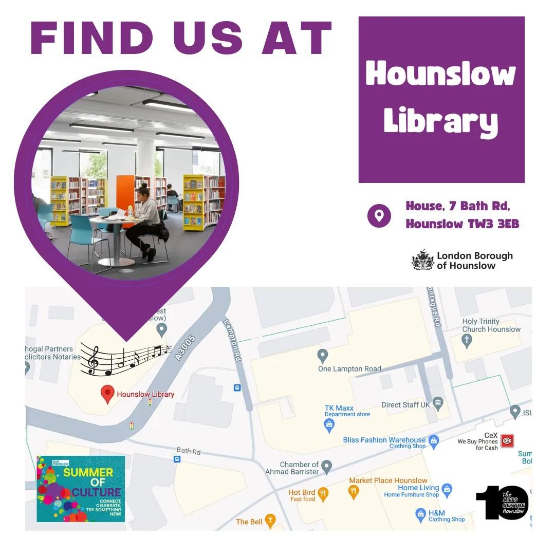 Hounslow library map