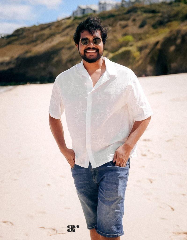 Portrait mage of artist called Pradeep Lokadas